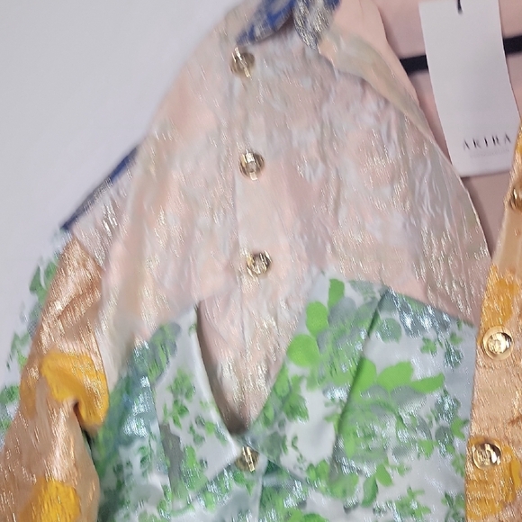 AKIRA Vibrant Patchwork Blazer - Picture 5 of 12